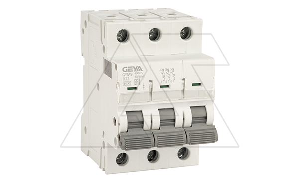 Авт. выключатель GYM9-3P-32D, 3P, 32A, хар-ка D, 6kA, 3M