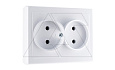 JOWISZ - Розетка 2x2P, белый от интернет-магазина amperkin.by