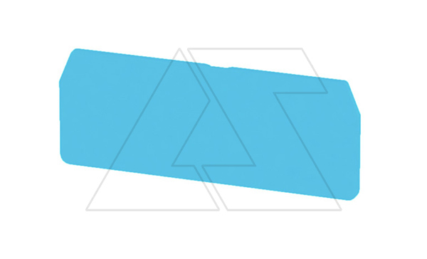 Концевая крышка ZAP/TW 3 BL для клемм ZDU 2.5/4AN, синяя