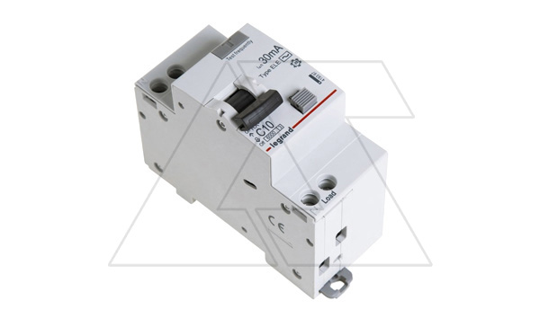 Дифф. авт. выключатель Legrand RX3, электронный, 1P+N, 10A, хар-ка C, 6kA, 30mA, тип AC, 2M