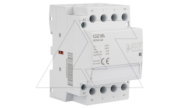 Контактор модульный GYHC-4P, 63A, 2NO+2NC, 24VDC, 3M