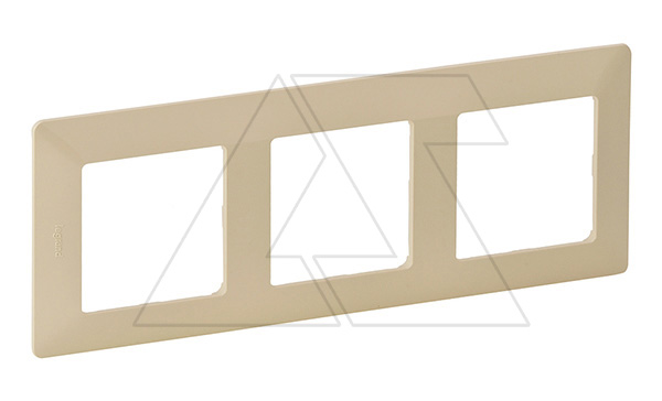 Valena Life - Рамка 3 поста верт/гориз, слоновая кость