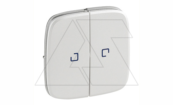 Valena Allure - Лицевая панель для выключателя двухклавишного с подсветкой, жемчуг