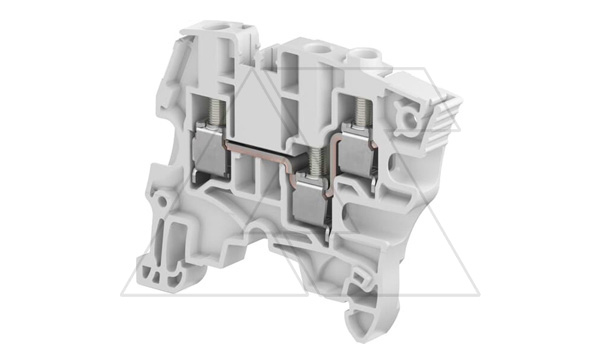 Клемма ZS6-3S-BL/6 винтовой зажим, 3 контакта, 32А, 800В, синий