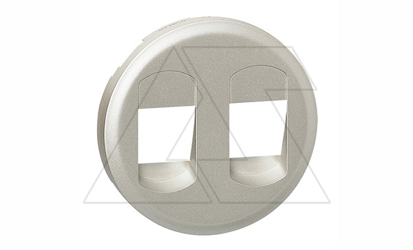 Celiane - Лицевая панель для розетки для колонок двойной титан