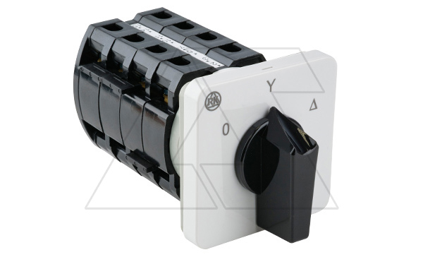 Переключатель BS 63 12 U, тип 0-Y-D (0-звезда-треугольник), 63А, 18,5kW(400VAC по АС-3) на дверь, фронт IP40