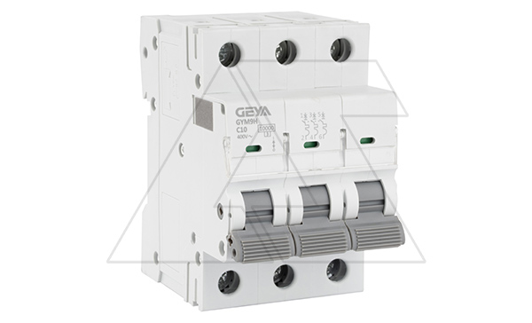 Авт. выключатель GYM9H-3P-10C, 3P, 10A, хар-ка C, 10kA, 3M