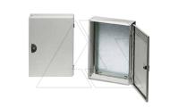Коробка распределительная стальная 200х200х120 (ВхШхГ) с дверью, RAL7035, IP55