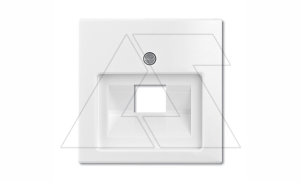 Basic 55 - Лицевая панель для одинарной информационной розетки (белый)