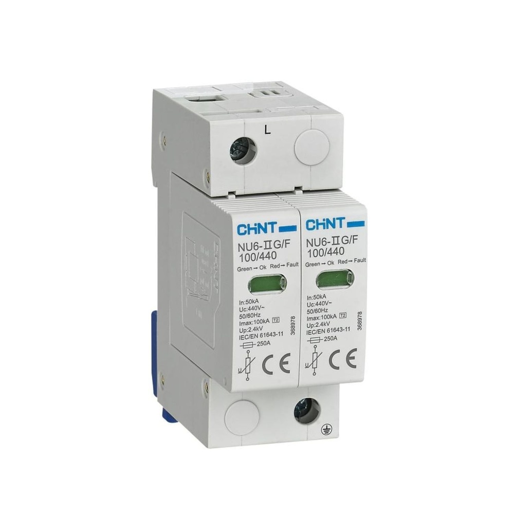 УЗИП NU6-IIG 2P In=25кА Im=65кА Uc=440B (класс II)