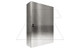 Щит ECOR моноблочный 1200x600x300мм (ВxШxГ) из нерж. стали навесной с монт. панелью  однодверный, ригельный замок,  дно глухое, IP66 от интернет-магазина amperkin.by