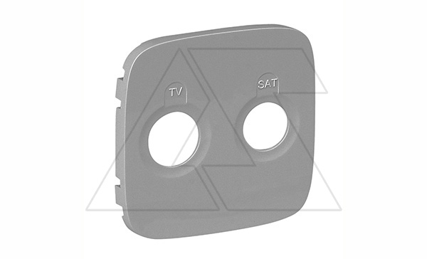 Valena Allure - Лицевая панель для розеток TV-SAT, алюминий