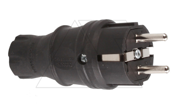 Tena - Вилка 2P+E прямая IP44, черный