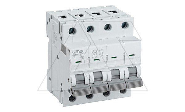 Авт. выключатель GYM9-4P-2C, 4P, 2A, хар-ка C, 6kA, 4M