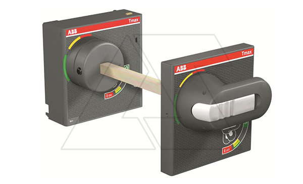 Рукоятка выносная поворотная RHE для стационарного/втычного T4 и T5, IP40 к-т основание и ось 500mm с рукояткой на дверь, серая