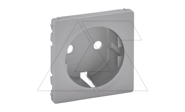 Valena Life - Лицевая панель розетки 2P+E, алюминий