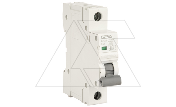 Авт. выключатель GYM8-1P-16B, 1P, 16A, хар-ка B, 4,5kA, 1M