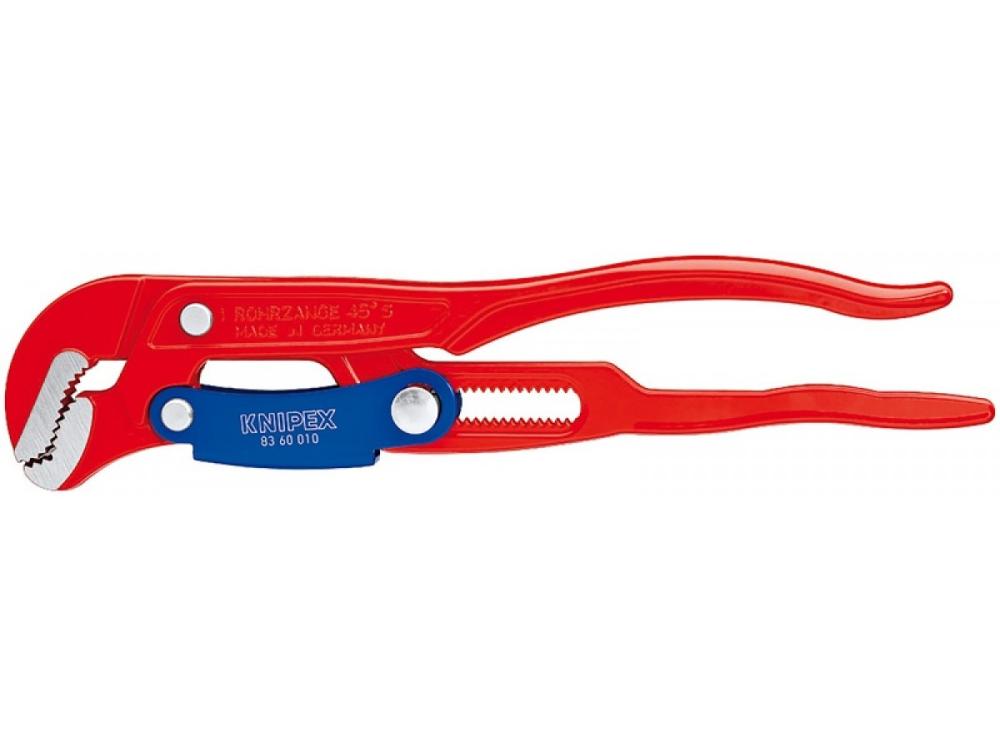 Ключ трубный 1", S-образные тонкие губки, с быстрой регулировкой, D 42 мм, (1 5/8"), L-330 мм, красный, Cr-V (KNIPEX)