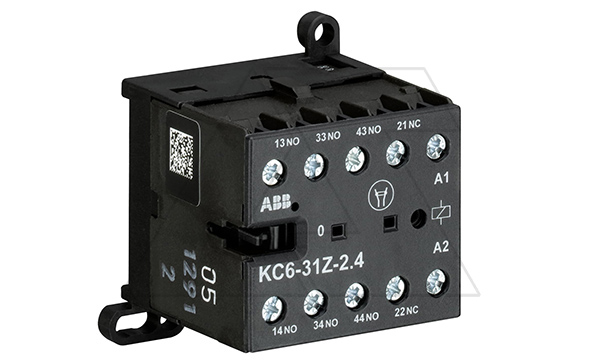 Реле мини-контакторное KC6-31Z-01 24VDC, 3NO+1NC 4A-AC15