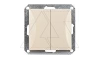 OPAL - Выключатель управления жалюзи с подсветкой, бежевый