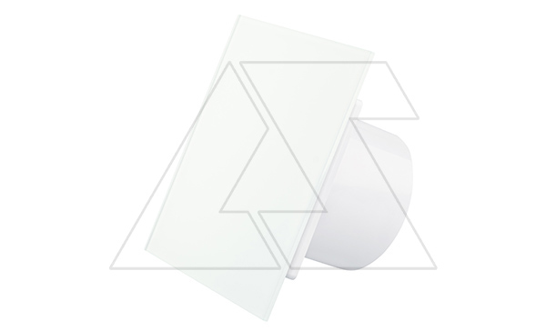 Панель декоративная для вентиляторов dRim Ø100/125мм, универсальная, стекло, белый матовый