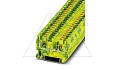 Клемма защитного проводника PT 4-PE /6,2mm, push-in, 2 присоед., 4(max 6)mm2, желто-зеленая от интернет-магазина amperkin.by