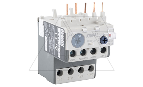 Реле тепловой перегрузки UKH-12M, It=4_6A, 1NO+1NC, CLASS 10A, прямой монтаж для UKC(D)-6_16M