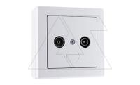 JOWISZ - Розетка TV+R концевая, 5_862MHz, белый