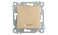Rita - Выключатель с подсветкой, пруж. зажимы, золото доре от интернет-магазина amperkin.by