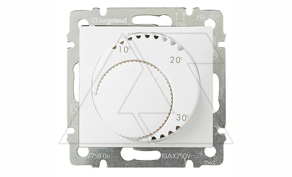 Valena - Tермостат промышленный для теплых полов 10A, белый