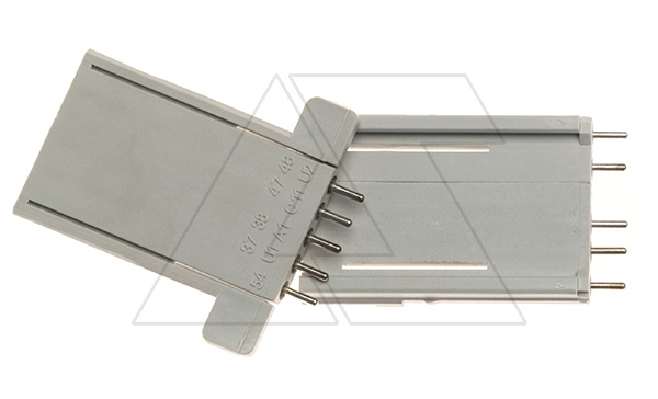 Адаптер-переходник 10-контактный для вторичных цепей MOE SOR UVR S51 AUE втычных/выкатных T4...T6, монтаж слева