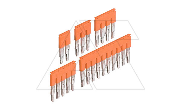 Перемычка JB8-5 для клемм ZS10(ZK6)/8 на 5 полюсов, 57А, оранж.