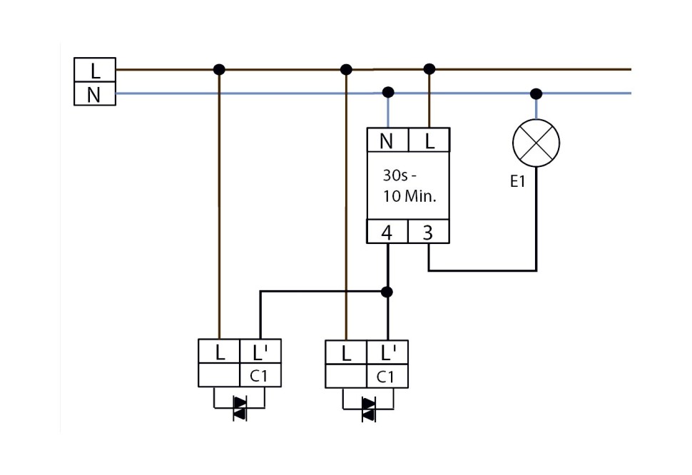 Лестничный таймер B.E.G. SCT1