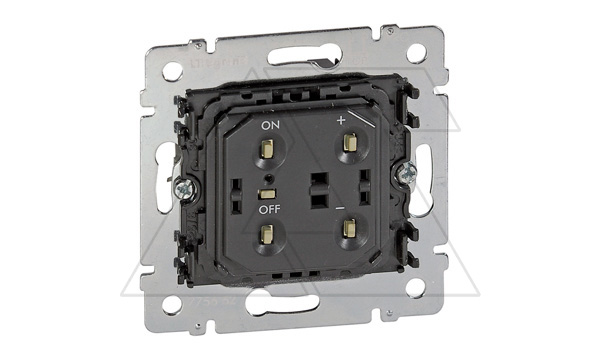 Galea Life - Светорегулятор кнопочный 400 Вт для упр.лампами накал., галог.ламп. 220В, низковольт.