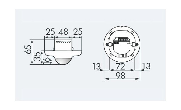 Датчик присутствия B.E.G. PD2-M-1C-FM