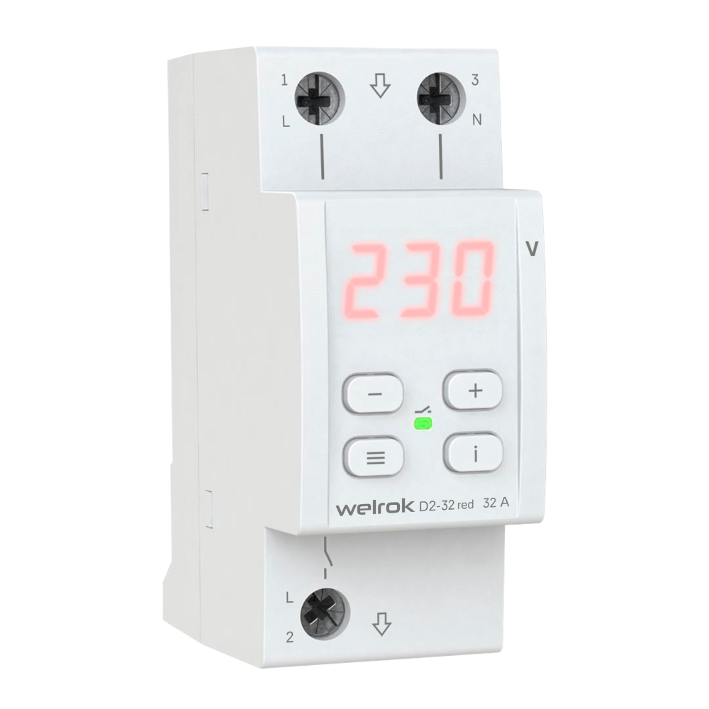 Реле напряжения Welrok D2-32 red от интернет-магазина amperkin.by
