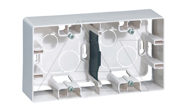 Etika - Коробка для наклад. монтажа 2поста (белый)