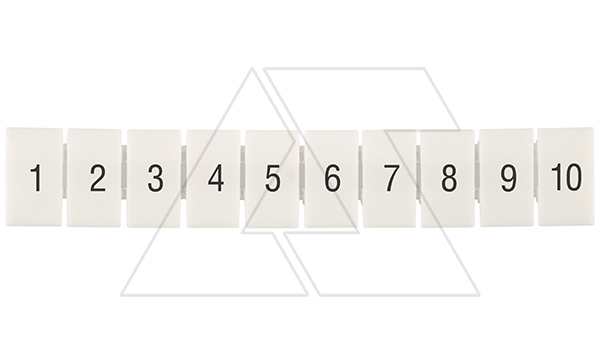 Маркировка клеммных модулей CA509/K5/H/1-10 для клемм 5mm, гориз. "1..10" (упак. 100шт.)