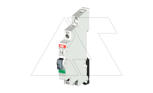 Кнопка E217-16-01D, 1NС, 16A(115_250VAC), без фикс., зеленый LED, 0,5M