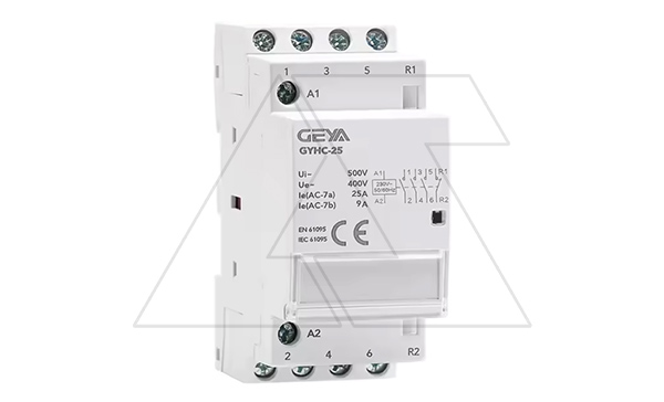 Контактор модульный GYHC-4P, 25A, 3NO+1NC, 230VAC, 2M