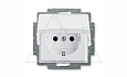 Basic 55 - Розетка 2P+E нем. стд. с крышкой (сл.кость) от интернет-магазина amperkin.by