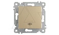 Rita - Выключатель промежуточный, пруж. зажимы, золото доре от интернет-магазина amperkin.by