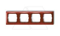 Basic 55 - Рамка на 4 поста (красный)
