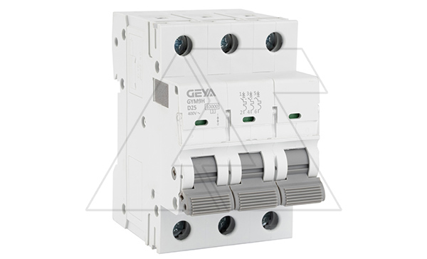Авт. выключатель GYM9H-3P-25D, 3P, 25A, хар-ка D, 10kA, 3M