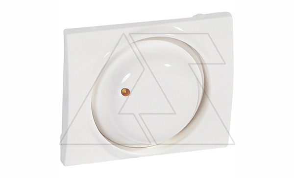 Galea Life - Обрамление для светорегулятора с поворотным выключ. с инд., White