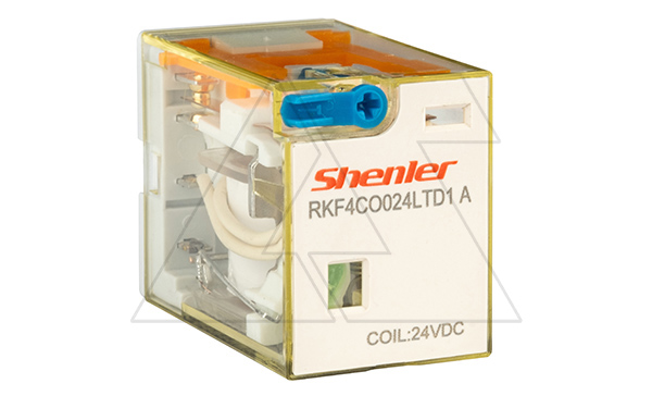 Реле RKF4CO024LTD1A, 4CO, 6A(250VAC/30VDC), 24VDC, AgSnO2/Au, мех. индикация, тест-кнопка с блокировкой, LED, диод +A1/-A2