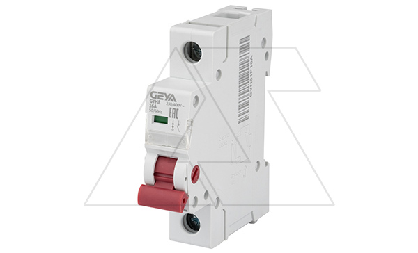 Выключатель нагрузки GYH8-1P-16, 1P, 16A, 1M