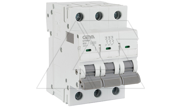 Авт. выключатель GYM9H-3P-50B, 3P, 50A, хар-ка B, 10kA, 3M