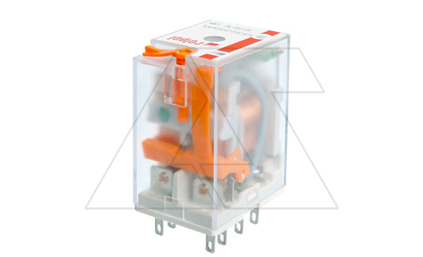 Реле R2N-2012-23-5024-WT, 2CO, 12A(250VAC), 24VAC, мех. инд., тест-кнопка
