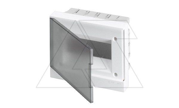 Щиток встраив. ABB Basic E BEF402208, 8M, прозр. серая дверь, 63A, IP40, 230x180x102mm, 2хPEN-шина (стикерованный)